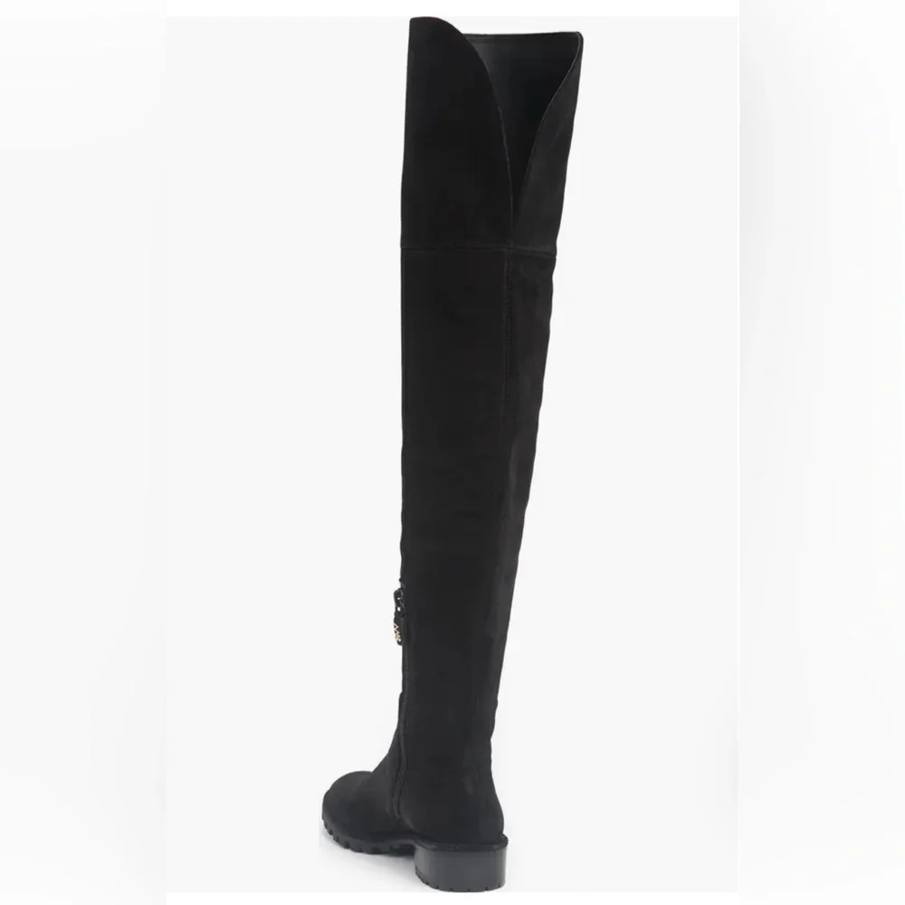 Stuart Weitzman Amber Over-The-Knee Boot women  8.5 NEW  $850 BLACK suede